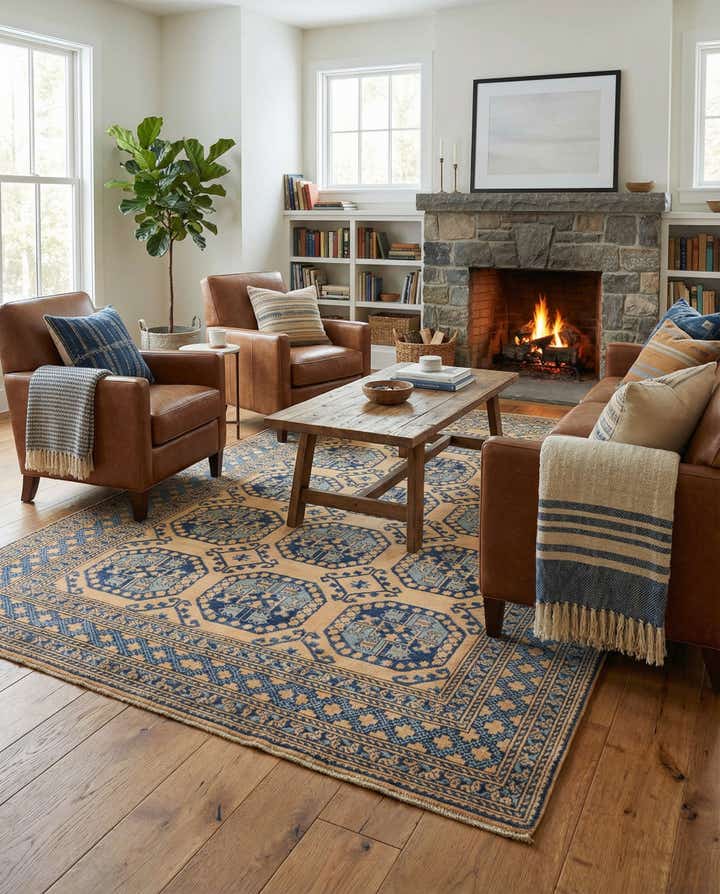 6' 6 x 10' Hand Knotted Kazak Rug