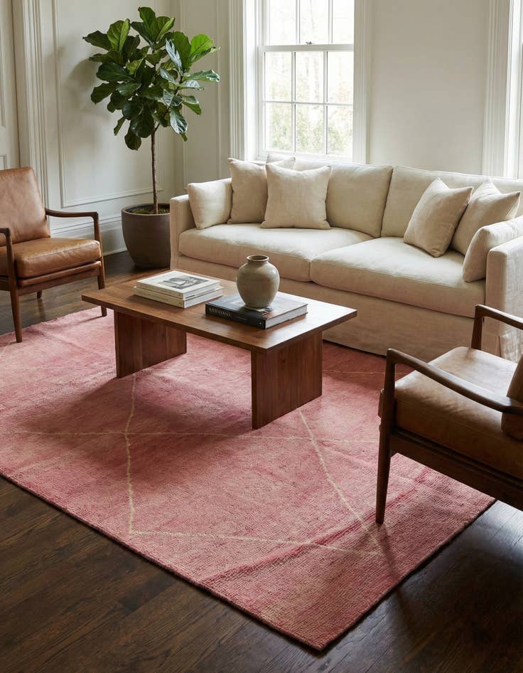 Detail image of  5' 6 x 8' 6  Hand Knotted Darya Wool Rug