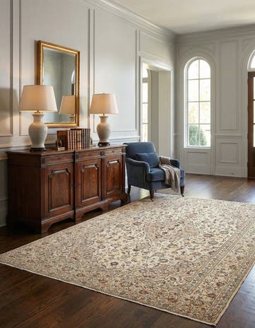 7' 9 x 11' 2 Kashan Wool Rug