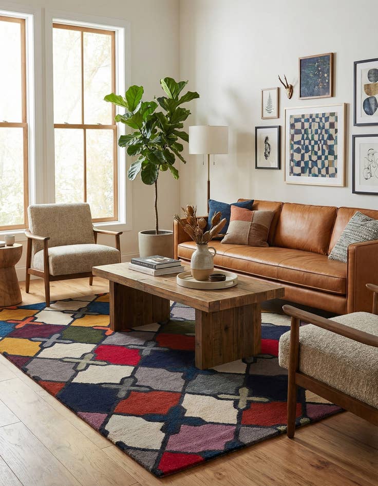 Detail image of 8' x 10' 1 Luna Wool Rug