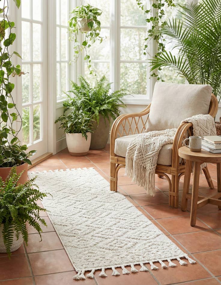 Detail image of 2' x 6' Boho Runner Rug