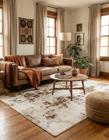6' x 8' 8 Hand Knotted Ultra Vintage Persian Wool Rug