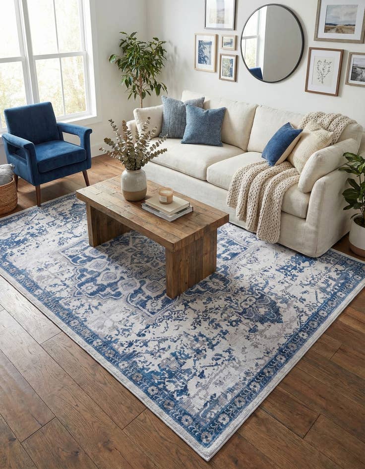 Detail image of 10' 6 x 14' Washable Francesca Rug