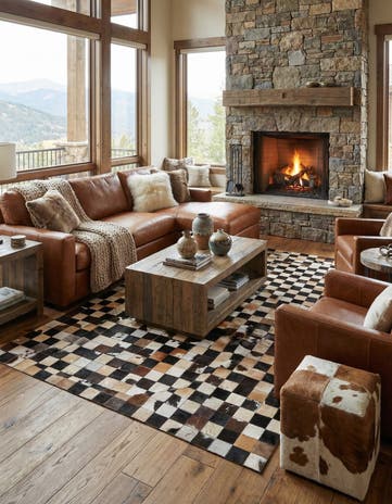 5' x 8' Cowhide Rug
