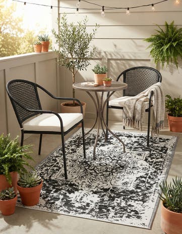 4' x 6' Easy-Clean Vista Breeze Indoor / Outdoor Rug