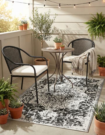 4' x 6' Easy-Clean Vista Breeze Indoor / Outdoor Rug