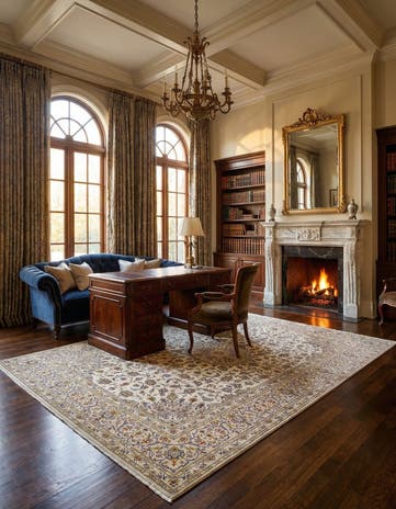 7' 10 x 11' 3 Kashan Wool Rug