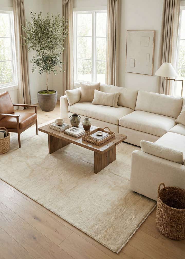 9' x 12' Hand Knotted Moroccan Wool Rug