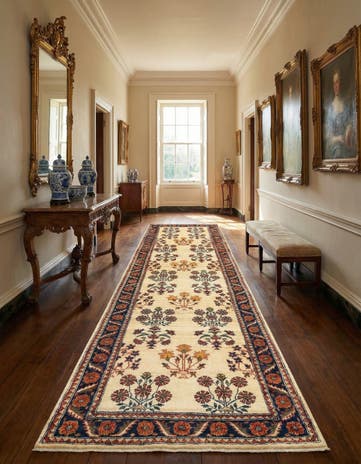 2' 9 x 9' 11 Luribaft Wool Runner Rug