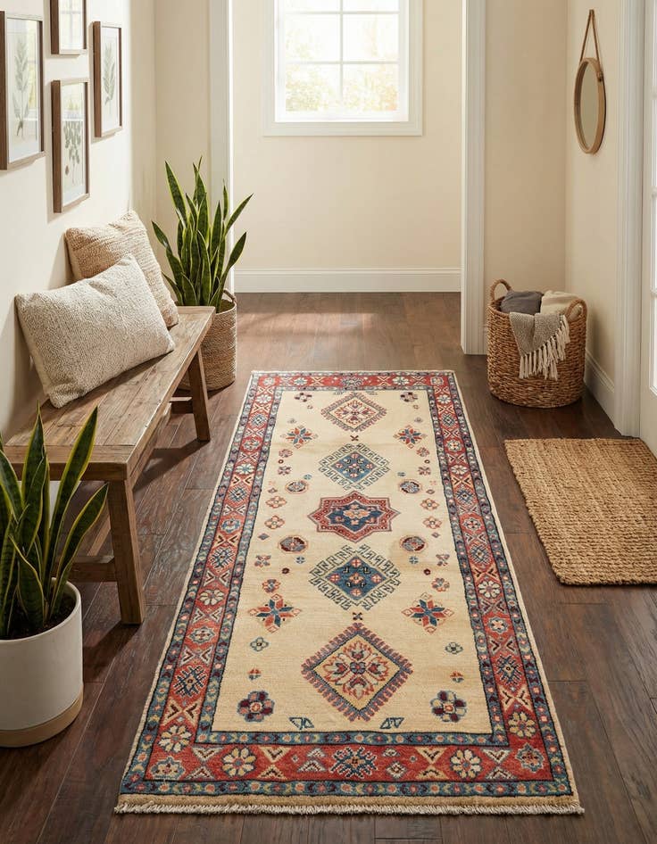 Detail image of 2' 3 x 5' 10  Hand Knotted Kazak Runner Rug