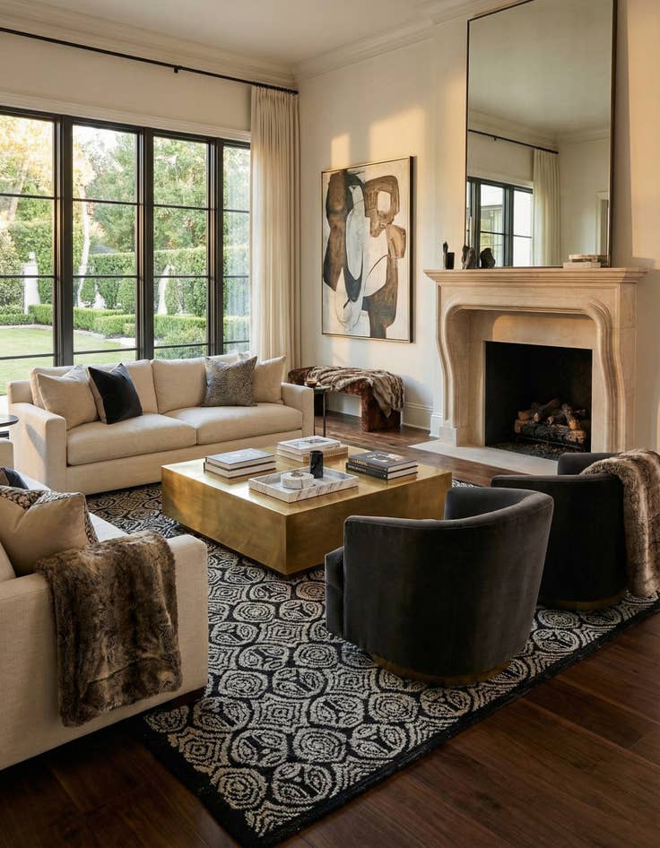 Detail image of 9' 4 x 12' 2  Hand Knotted Darya Wool Rug