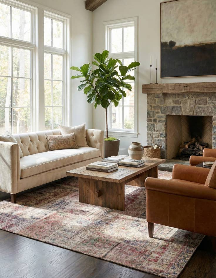 Detail image of  8' 6 x 10' 2  Hand Knotted Ultra Vintage Persian Wool Rug