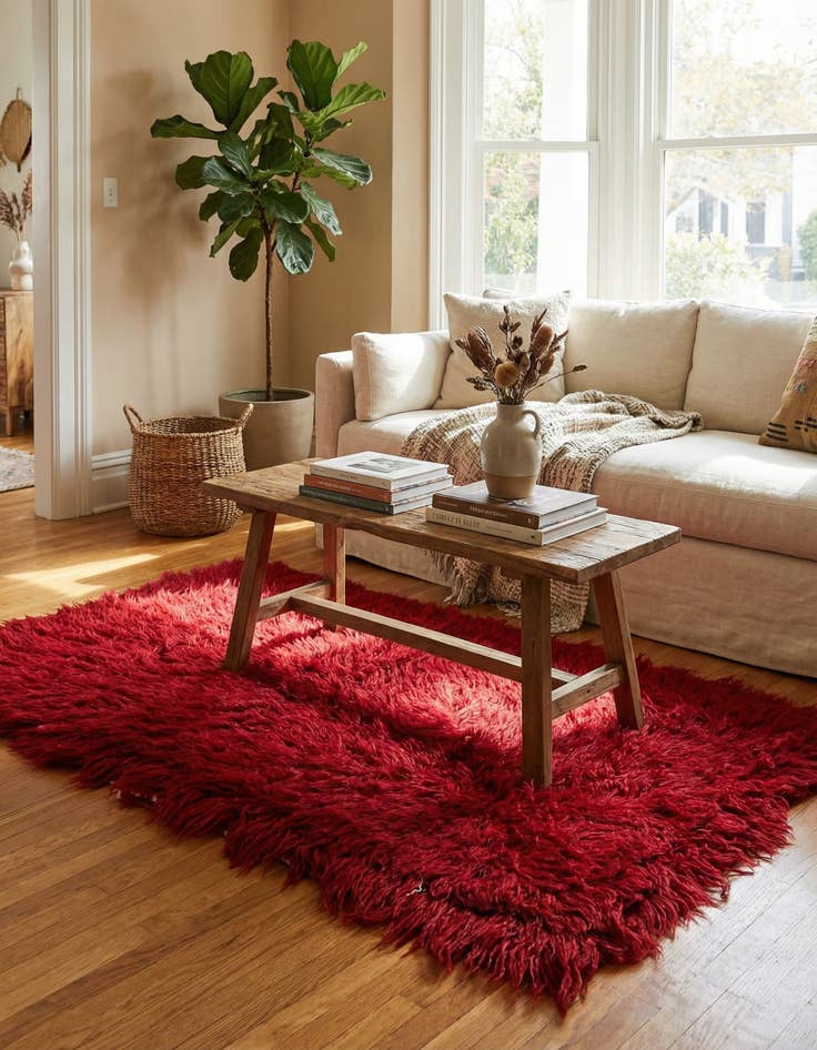 Detail image of  2' 6 x 4' 6  Hand Knotted Moroccan Wool Rug