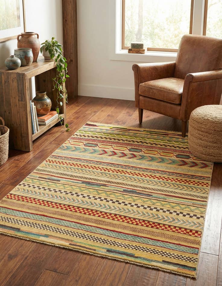 Detail image of 2' 8 x 3' 11  Hand Knotted Modern Ziegler Rug