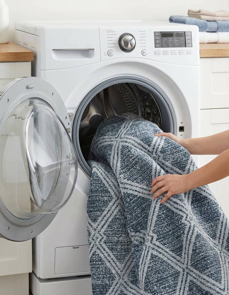 Detail image of  7' 10 x 7' 10 Kamala Washable Square Rug