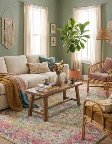 9' x 12' Hand Woven Chenille Jute Rug