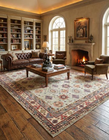12' x 17' 4 Hand Knotted Kazak Rug