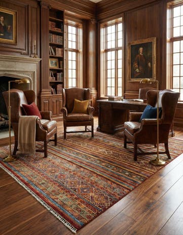 8' 1 x 9' 9 Torkman Wool Rug