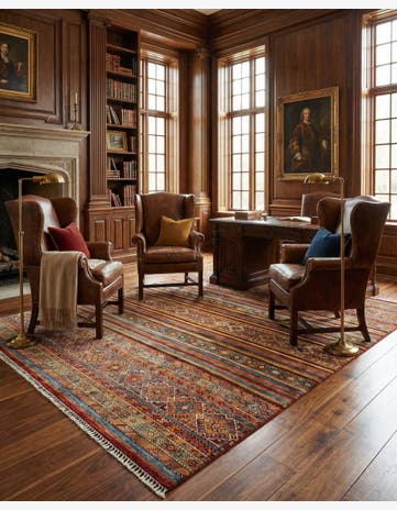 8' 1 x 9' 9 Torkman Wool Rug