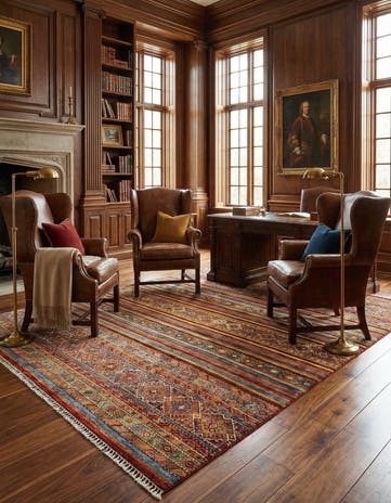 8' 1 x 9' 9 Torkman Wool Rug