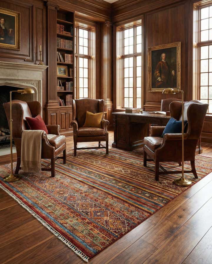 8' 1 x 9' 9 Torkman Wool Rug