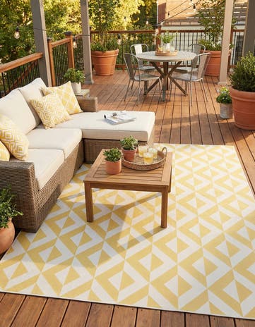9' x 12' Easy-Clean Jill Zarin Napa Indoor / Outdoor Rug