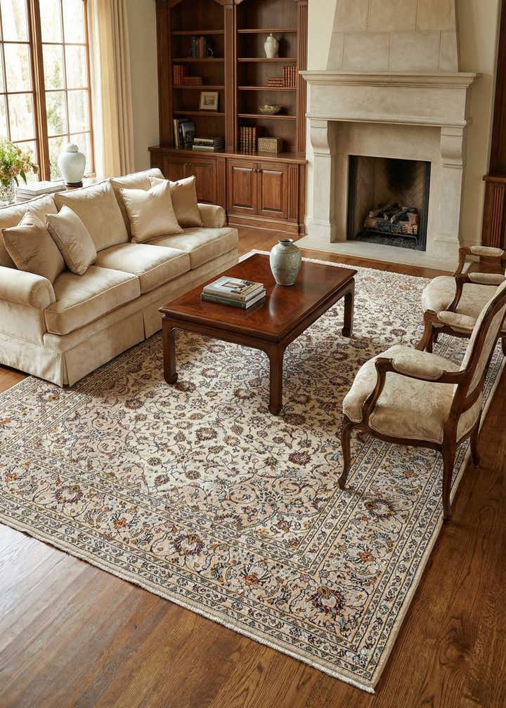 8' x 11' Kerman Wool Rug