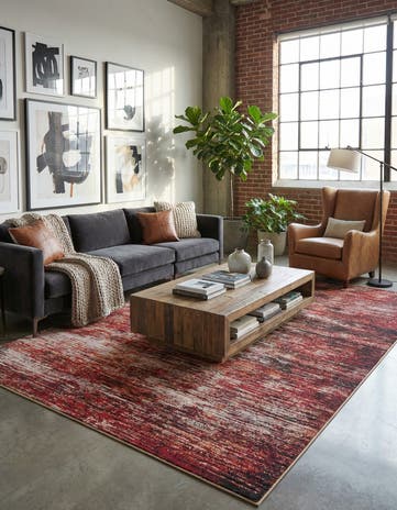 Rust Red Asha Rug