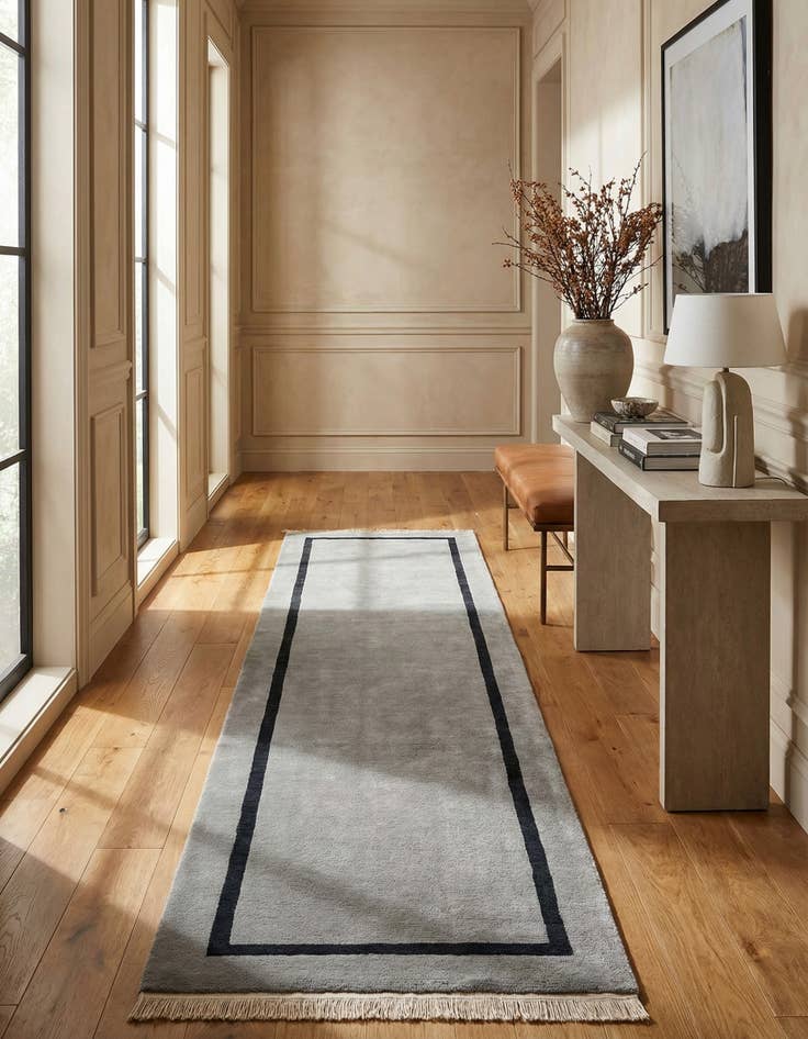 Detail image of 3' 1 x 11' 5  Hand Knotted Tibet Wool Runner Rug