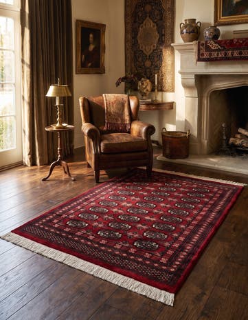 4' 2 x 6' 3 Torkaman Wool Rug