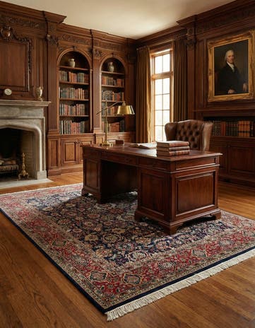 5' 8 x 7' 8 Hand Knotted Tabriz Oriental Wool Rug