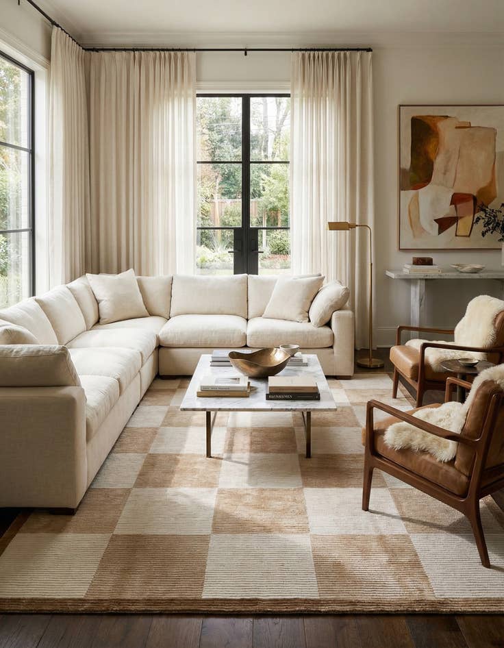 Detail image of 8' 3 x 11' 6  Hand Knotted Darya Wool Rug