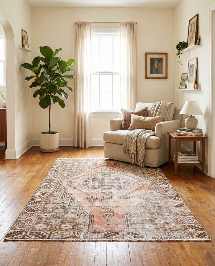 3' 10 x 6' 4 Hand Knotted Ultra Vintage Persian Wool Rug