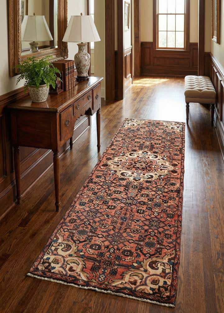 2' 7 x 8' 8 Hamedan Runner Rug