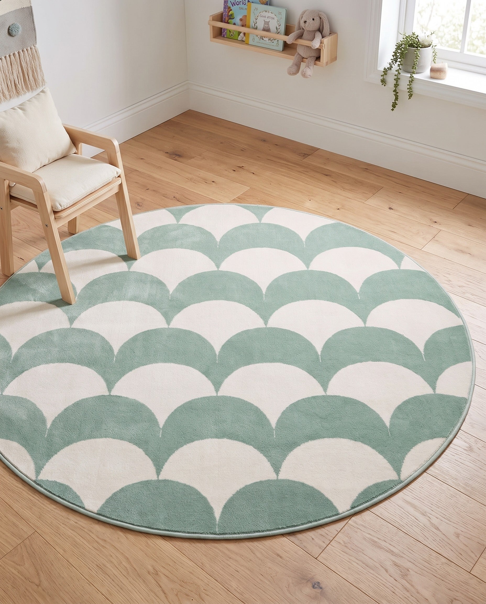 5' 3 x 5' 3 Whimsy Kids Round Rug