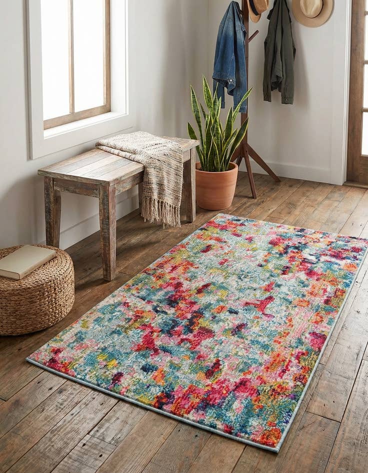 Detail image of  2' x 3'  Washable Theia Rug
