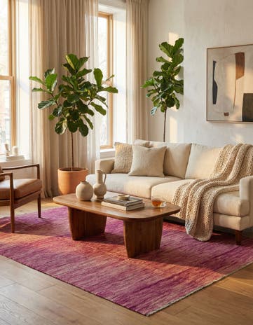 5' 5 x 7' 8 Hand Woven Kilim Modern Wool Rug