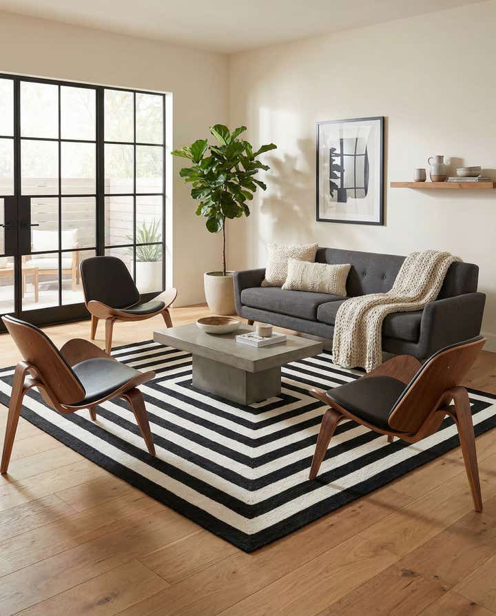 7' 10 x 10' Easy-Clean Eco Verse Washable Indoor / Outdoor Rug