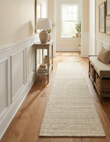 2' 7 x 12' Hand Woven Jill Zarin English Manor Farmhouse Wool Runner Rug