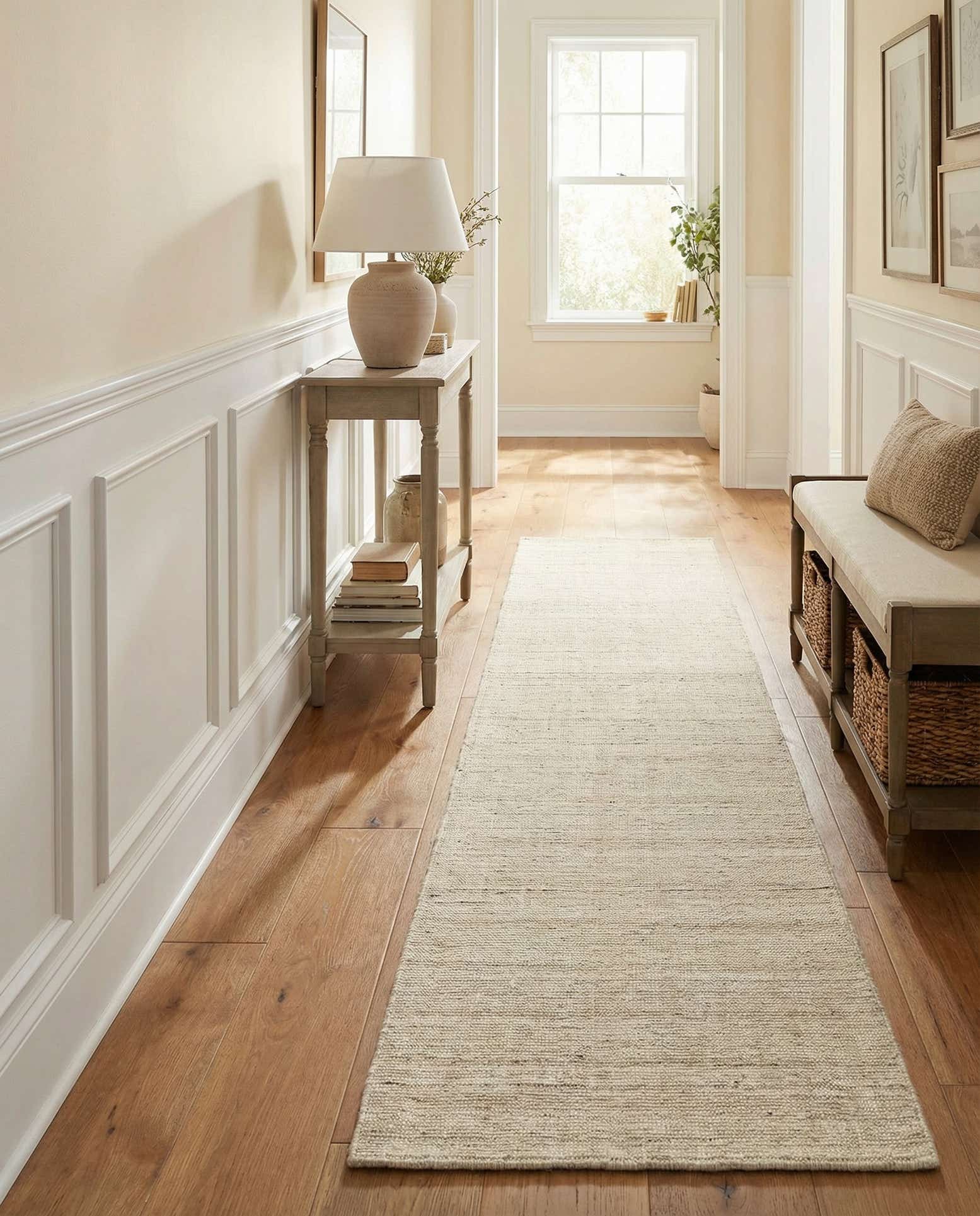 2' 7 x 12' Hand Woven Jill Zarin English Manor Farmhouse Wool Runner Rug