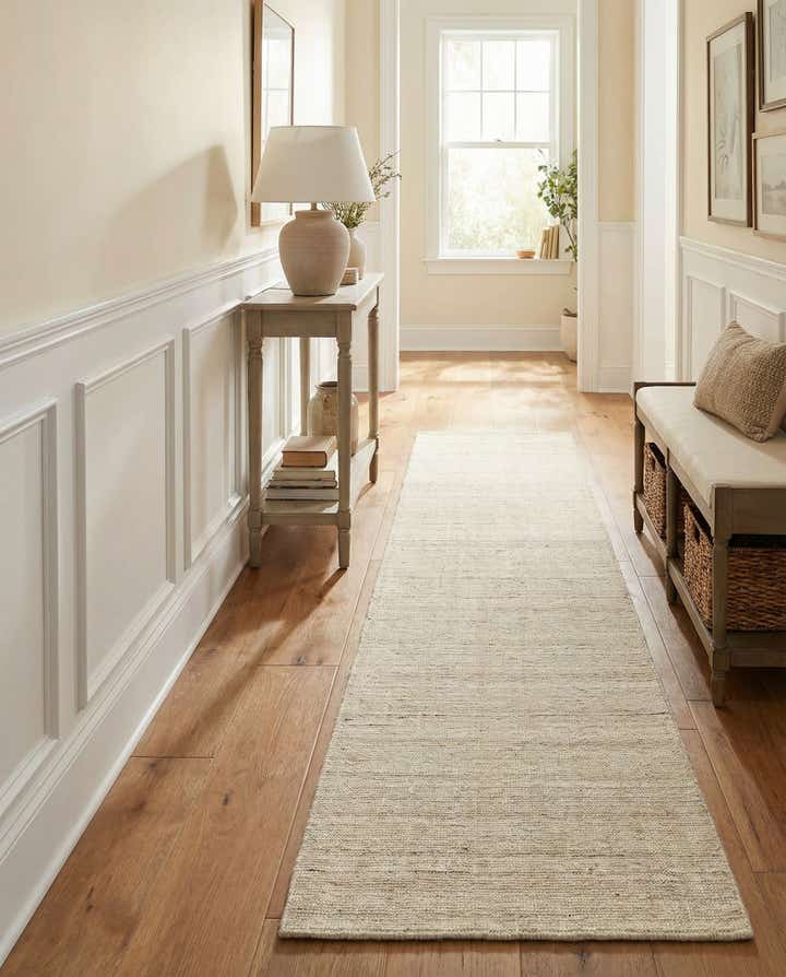 2' 7 x 12' Hand Woven Jill Zarin English Manor Farmhouse Wool Runner Rug