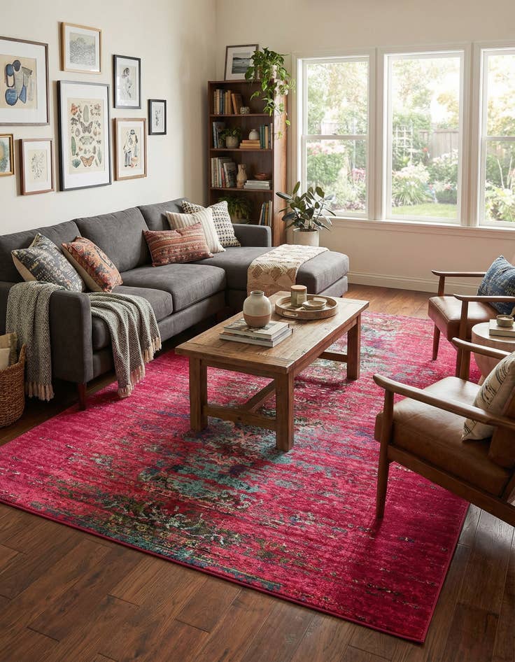 Detail image of  10' 6 x 16' 5  Washable Carnevale Rug