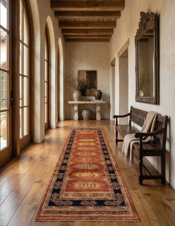 2' 7 x 9' 11 Luribaft Wool Runner Rug