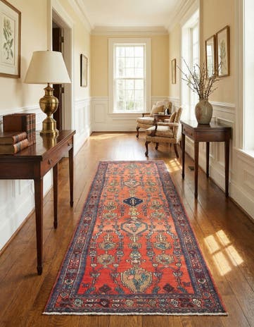 3' 7 x 11' 1 Hamedan Runner Rug