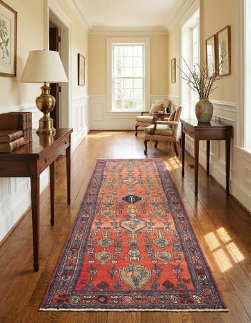 3' 7 x 11' 1 Hamedan Runner Rug