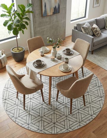 10' x 10' Lattice Trellis Round Rug