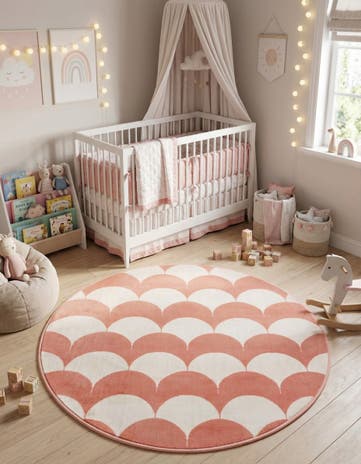 4' x 4' Whimsy Kids Round Rug