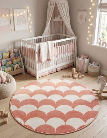 4' x 4' Whimsy Kids Round Rug