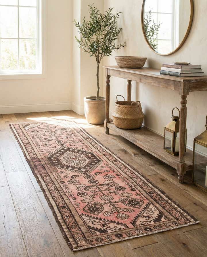 3' 2 x 9' 2 Hand Knotted Ultra Vintage Persian Wool Runner Rug