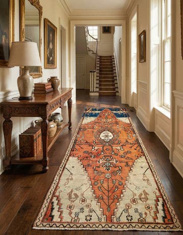 3' 1 x 10' 11 Hamedan Wool Runner Rug